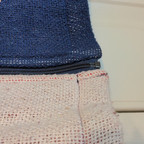 Maxson Tapestri EUC patriotic knit jacket OS red white blue star 100% cotton - Picture 9 of 15